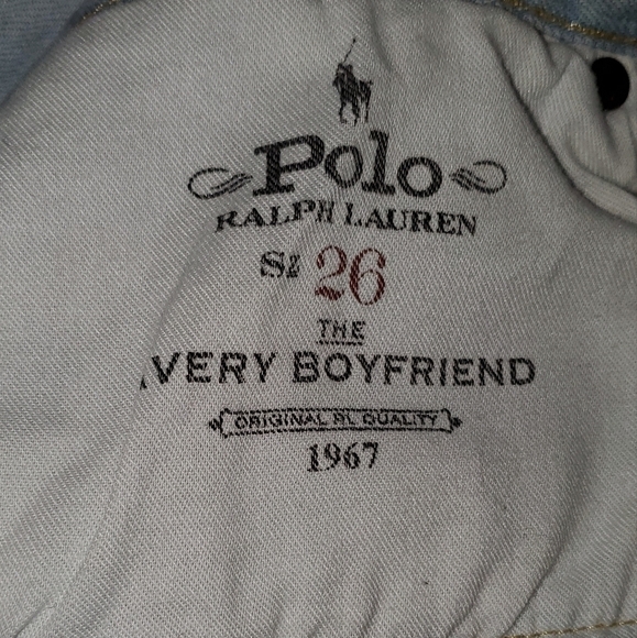 POLO Ralph Lauren The Avery Boyfriend Jeans Star Quilt Patchwork Pattern Size 26 - Picture 8 of 10